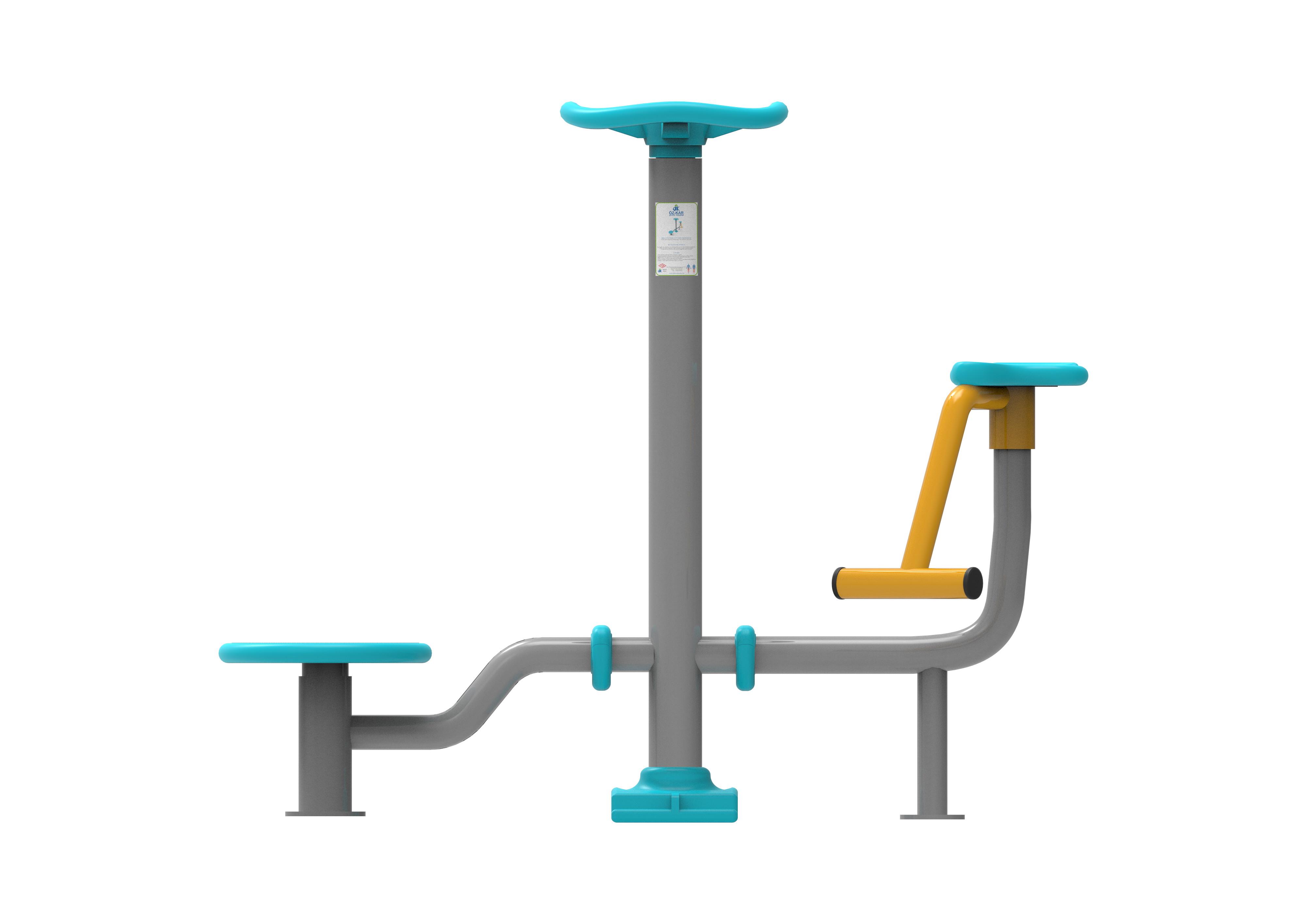 2 Li Bel Cevirme Aleti KLF-01 | Dış Mekan Spor Aletleri | Erse Kent Mobilyaları